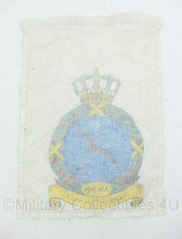 Klu Koninklijke Luchtmacht wanddoek van stof met logo 336 Squadron - 34x23 cm - origineel