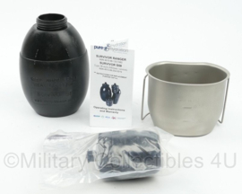 Pure Hydration Survivor Ranger 58 Canteen met BCB Stainless Steel cup en Filter cap - nieuw