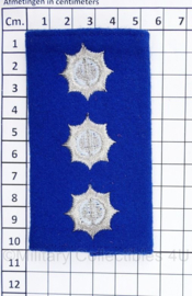 Korps Rijkspolitie ENKELE epaulet - Officier 1e klasse - 10 x 5,5 cm -  origineel