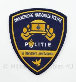 Politie Draagploeg Nationale Politie embleem - met klittenband - 10,5 x 9 cm