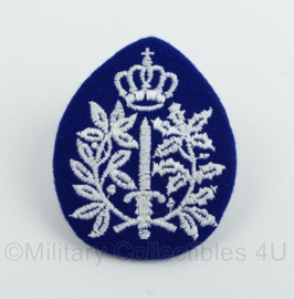 Belgische Gemeentepolitie pet insigne stof - 7,5 x 6 cm - origineel