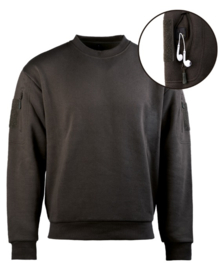 Tactical Sweater met klittenband - BLACK