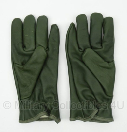 Groene leren leger handschoenen ongebruikt - GEVOERD - maat 8,5 - origineel