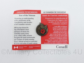 Canadese leger Year of the Veteran speld - nieuw in verpakking - origineel