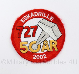 Deense Luchtmacht embleem Eskadrille 727 50 AR 2002 - 50 jaar - diameter 9 cm - origineel