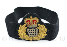 Scottish Prison Guard platte pet band met embleem van luxe metaaldraad -  24 x 8 cm - origineel