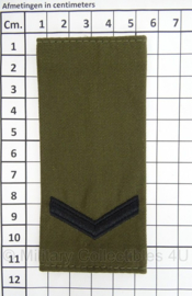 KM Korps Mariniers schouder epauletten "Marinier der 1e klasse" - afmeting 5 x 11 cm - origineel