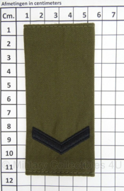 KM Korps Mariniers GVT schouder epauletten "Marinier der 1e klasse" - afmeting 5 x 11 cm - origineel