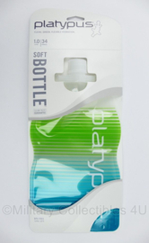 PLATYPUS - SoftBottle "Coastal Stripes" met draaidop - oprolbare drinkfles 1 liter - nieuw in verpakking
