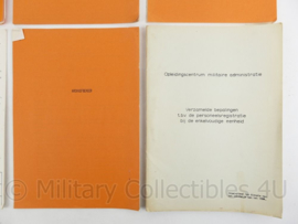 Defensie archiefbeheer en Militaire administratie documenten set - origineel