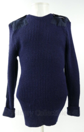 Britse wollen trui - Jersey Man's heavy navy - maat 112 cm - origineel