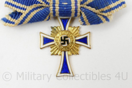 WO2 Duits miniatuur Mutterkreuz im gold met lint - origineel
