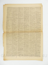 WO2 Duitse krant Tageszeitung nr.213 11/12 september 1943 - 47 x 32 cm - origineel