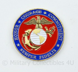 Zeldzame coin USMC US Marine Corps MCB Camp Lejeune PMO Coastal Carolina Law Enforcement   - diameter 4,5 cm - origineel