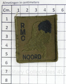 Defensie RMC NOORD Regionaal Militair Commando Noord borstembleem - met klittenband - 5 x 5 cm - origineel