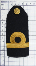 KM Koninklijke Marine epauletten PAAR Luitenant ter zee der 3e klasse - 14 x 6 cm - origineel