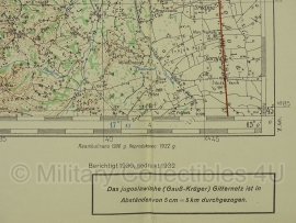 Duitse stafkaart Jugoslawien Pakrac Blatt 43 Sonderausgabe Nur für den Dienstgebrauch Joegoslavie  - 64,5 x 50 cm. schaal 1:100000 - origineel 1932