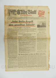 WO2 Duitse krant 8 Uhr Blatt 12 maart 1944 - 47 x 32 cm - origineel