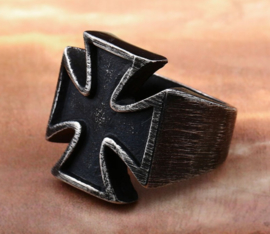 Duitse ring met Duits Kruis - size 9