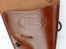 Smith & Wesson Victory .38 schouder Holster - bruin leer schouderholster