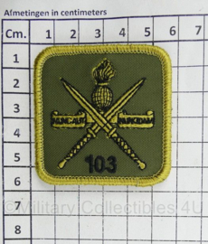 KCT Korps Commandotroepen 103 Commandotroepencompagnie borstembleem - met klittenband - 5,5 x 5,5 cm