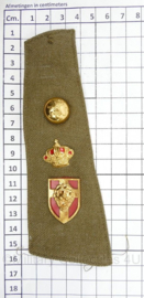 Belgische leger Service Dress epauletten PAAR - 16 x 6 cm - origineel