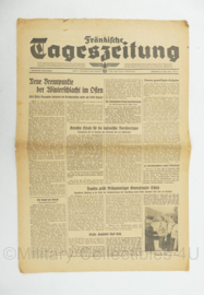 WO2 Duitse krant Frankische Tageszeitung met BDM meisjes nr. 9 12 januari 1944 - 47 x 32 cm - origineel