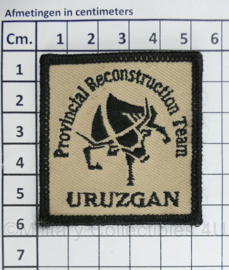 KL Nederlandse leger Provincial Reconstruction Team Uruzgan borstembleem - met klittenband - 5,5 x 5,5 cm - origineel