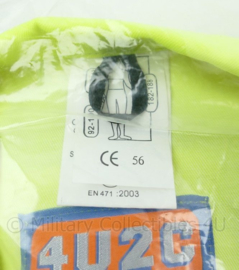 4U2C werkoverall fluor en blauw - maat 56 - NIEUW in verpakking - origineel