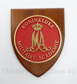 KL Nederlandse leger KMA Koninklijke Militaire Academie wandbord - 14 x 1,5 x 18 cm - origineel