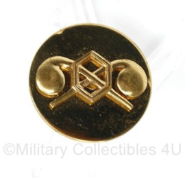 WO2 US Army manschappen Collar Disc Chemical Corps ENKEL - diameter 25 mm - origineel