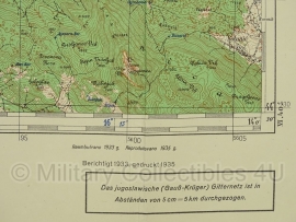 Duitse stafkaart Befestigungskarte Jugoslawien Bihac Blatt 56 Joegoslavie  - 70 x 50 cm. schaal 1:100000 - origineel 1935