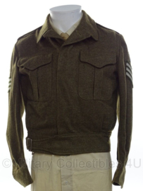 Canadese Battledress jacket met insignes - Sergeant - 1955 - size 2 -  origineel