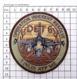 KLu Koninklijke Luchtmacht "Operation Inherent Resolve" -  met klittenband - diameter 10 cm