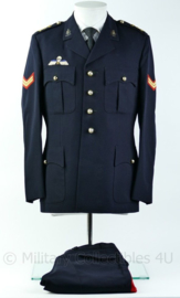 Korps Mariniers Barathea Uniform jas+broek 1976 met parawing Rang Korporaal- Maat 46K - Origineel