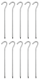 Aluminium tentharingen- 10 stuks - 18 cm - origineel