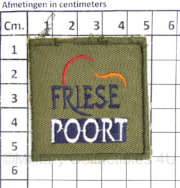 Defensie opleidingen ROC Friese poort - 5 x 5 cm - met klittenband  - origineel