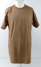 US Army bruin t-shirt met NSN - Undershirt Mans Quarter Sleeve - 100% combed cotton - maat Small - nieuw - origineel