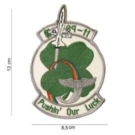 Embleem 89-11 Pushin' Our Luck - 13 x 8½ cm