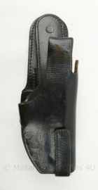 Politie lederen holster met draaimodule - 26 x 8½ x 6 cm - origineel