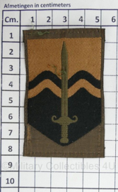 KL GVT mouwembleem Nationaal Territoriaal Commando - zonder klittenband - 8 x 5 cm - origineel