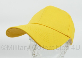 Baseball cap geel katoen - one size - nieuw - origineel