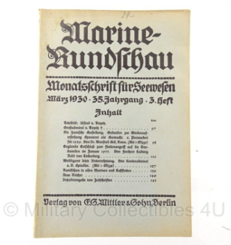 Boek Marine Rundschau - 1930 - set van 5 boeken - origineel