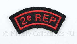 Franse leger embleem Etrangere Vreemdelingenlegioen 2e REP   -  7 x 3 cm - origineel