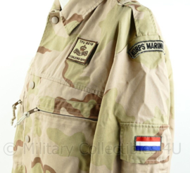 Korps Mariniers desert camo basis jas - met ISAF en TFU BG10 Patch - maat 8000/9500 - origineel