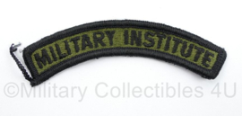 US Military Institute shoulder title - 10 x 2 cm - origineel
