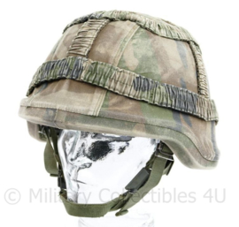 Korps Mariniers Composiet helm M92 M95 helm met overtrek - helm met parasluiting - maat Medium - gedragen - origineel