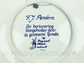 Porseleinen bord 1811-1994 Gemeentepolitie Gouda - 28x28x0,3 cm -origineel