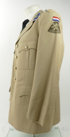 KL tropen DT jas met broek en pet Verbindingsdienst - maat Large - nieuwstaat - origineel