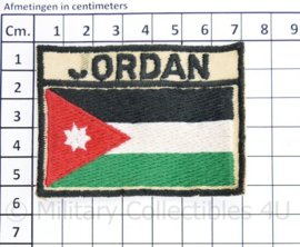 Jordaanse leger embleem met tekst achterop van een Veteraan - 7 x 5 cm  - origineel